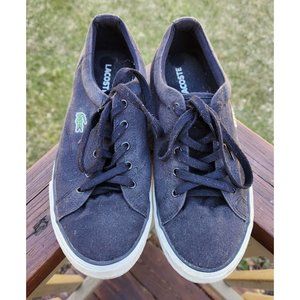 LaCoste Alligator Shoes Lyndon Lace Up US 8 Black Sneakers W 312 LYV 801